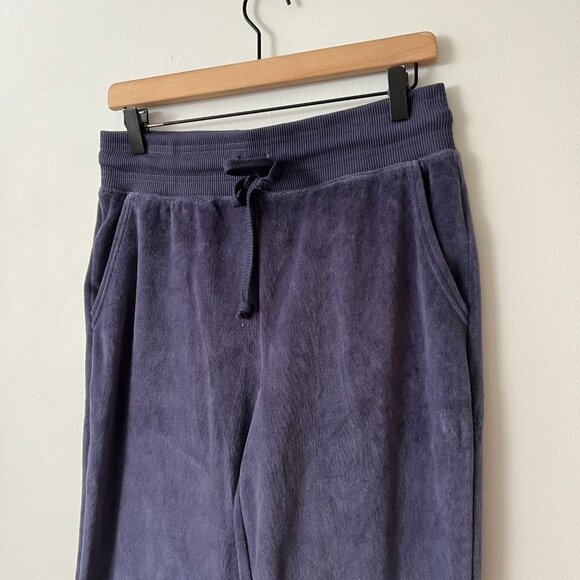 aerie Purple Velour Flare Lounge Pants Women's Size Medium Short - Picture 3 of 8